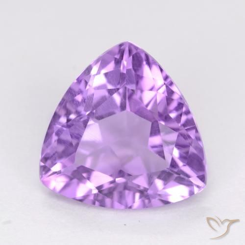2.83ct Naturel Violet Rosâtre Améthyste, Trillion, VS