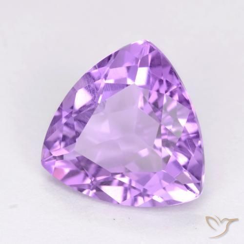 Améthyste Violet Rosâtre naturelle Trillion, 2.83 ct, VS