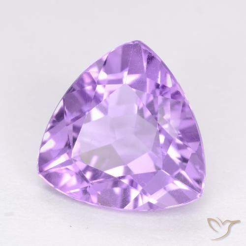 Améthyste Violet Rosâtre naturelle Trillion, 3.03 ct, VS