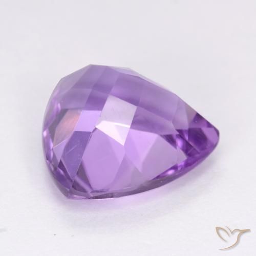 Améthyste Violet Rosâtre naturelle Trillion, 3.03 ct, VS