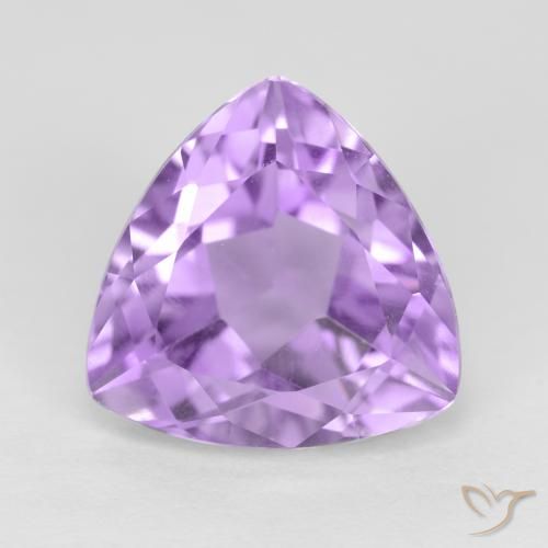 Améthyste Violet Rosâtre naturelle Trillion, 3.16 ct, VS