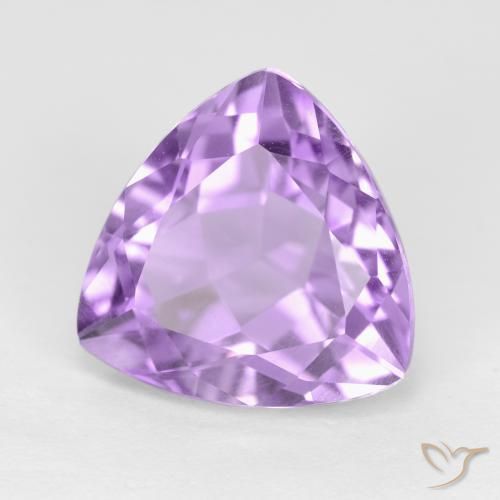Améthyste Violet Rosâtre naturelle Trillion, 3.16 ct, VS