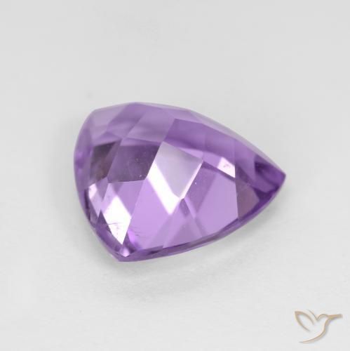 Améthyste Violet Rosâtre naturelle Trillion, 2.84 ct, VS
