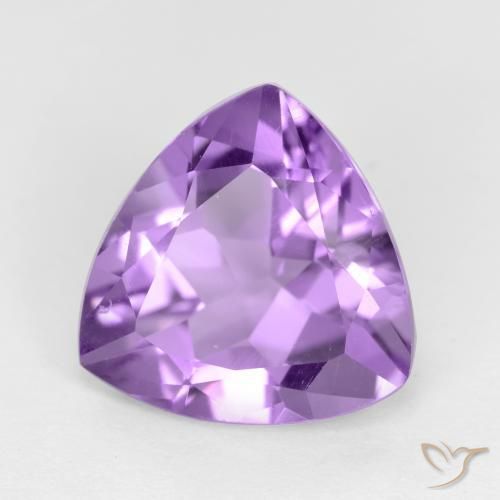 Améthyste Violet Rosâtre naturelle Trillion, 2.54 ct, VVS-VS