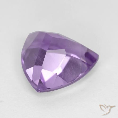 Améthyste Violet moyen naturelle Trillion, 2.96 ct, VS