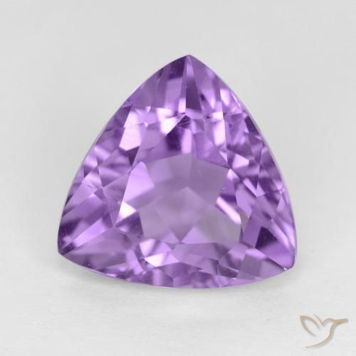 3.09ct Naturel Violet moyen Améthyste, Trillion, VVS-VS