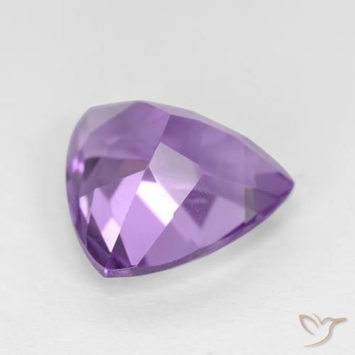 Améthyste Violet moyen naturelle Trillion, 3.09 ct, VVS-VS