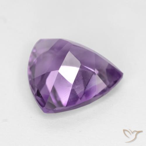 Améthyste Violet moyen naturelle Trillion, 2.79 ct, VS
