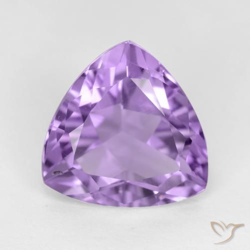 Améthyste Violet moyen naturelle Trillion, 2.76 ct, VS-SI