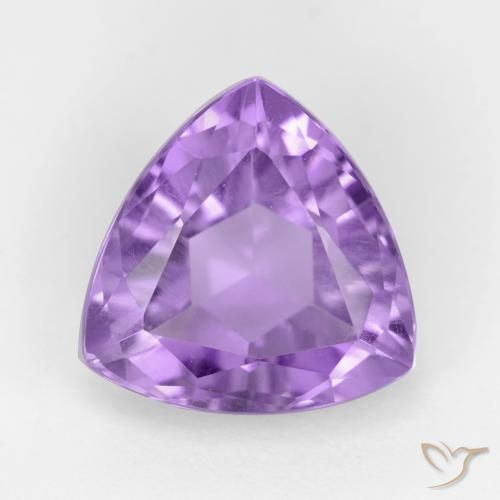 3.13ct Naturel Violet moyen Améthyste, Trillion, VS