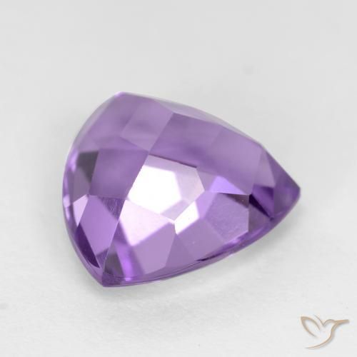 Améthyste Violet moyen naturelle Trillion, 3.13 ct, VS