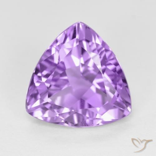 2.90ct Naturel Violet moyen Améthyste, Trillion, VS