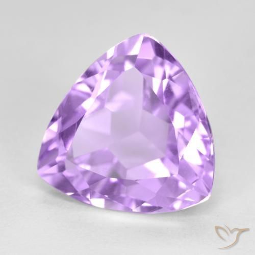 Améthyste Violet Rosâtre naturelle Trillion, 3.06 ct, VS
