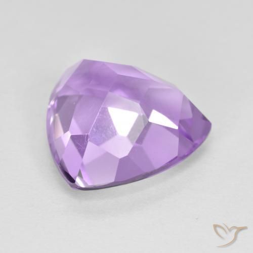 Améthyste Violet Rosâtre naturelle Trillion, 3.06 ct, VS