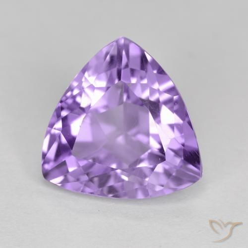Améthyste Violet moyen naturelle Trillion, 2.69 ct, VS