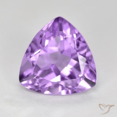 2.93ct Naturel Violet Rosâtre Améthyste, Trillion, VS
