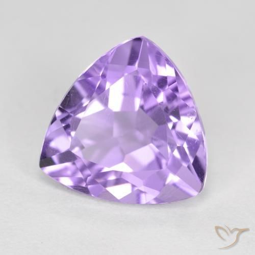 Améthyste Violet moyen naturelle Trillion, 2.93 ct, VS