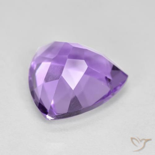 Améthyste Violet moyen naturelle Trillion, 2.93 ct, VS