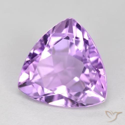 Améthyste Violet moyen naturelle Trillion, 2.83 ct, VS
