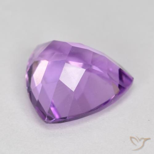 Améthyste Violet moyen naturelle Trillion, 2.83 ct, VS