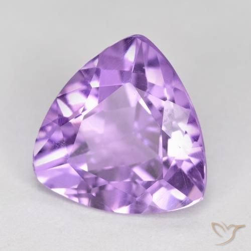 Améthyste Violet moyen naturelle Trillion, 2.71 ct, VS