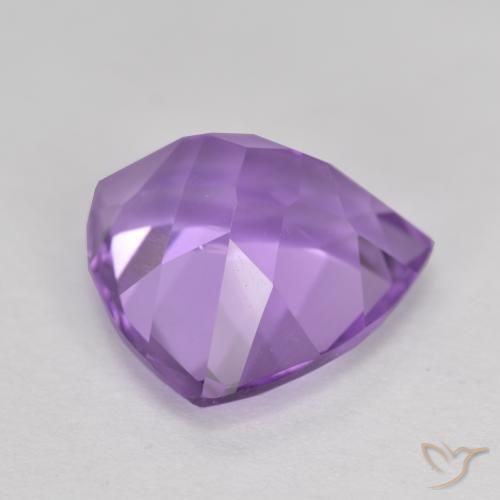 Améthyste Violet moyen naturelle Trillion, 2.94 ct, VVS-VS
