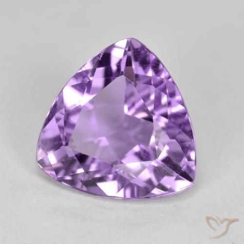 Améthyste Violet Rosâtre naturelle Trillion, 2.89 ct, VS