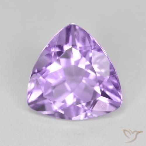 Améthyste Violet moyen naturelle Trillion, 2.86 ct, VS