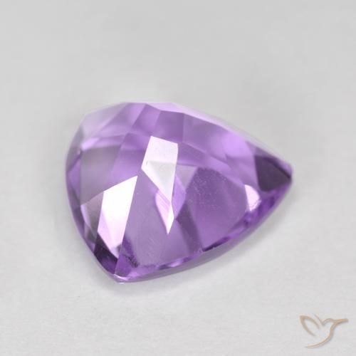 Améthyste Violet moyen naturelle Trillion, 2.86 ct, VS