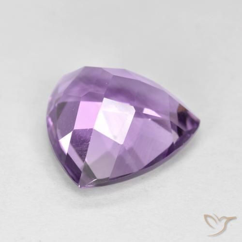 Améthyste Violet Rosâtre naturelle Trillion, 2.89 ct, VS