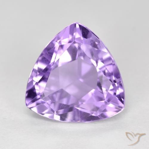 Améthyste Violet Rosâtre naturelle Trillion, 3.18 ct, VS