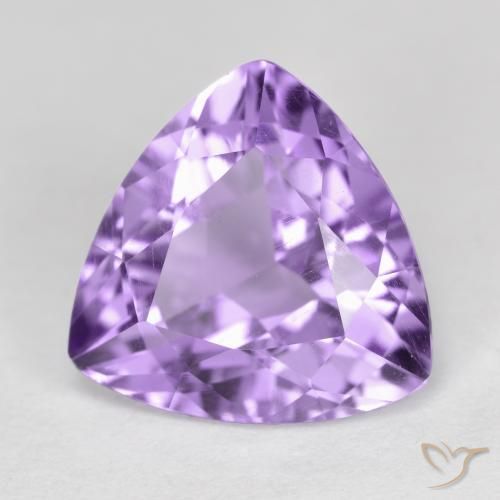 Améthyste Violet iris profond naturelle Trillion, 2.80 ct, VVS-VS