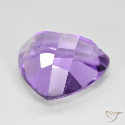 Améthyste Violet moyen naturelle Trillion, 3.17 ct, VS
