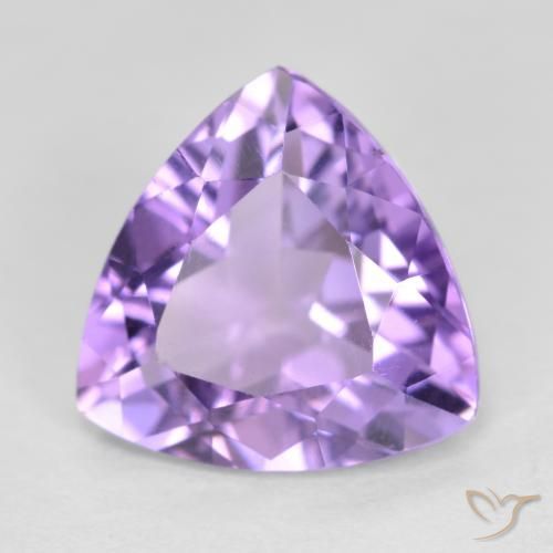 Améthyste Violet moyen naturelle Trillion, 2.73 ct, VS