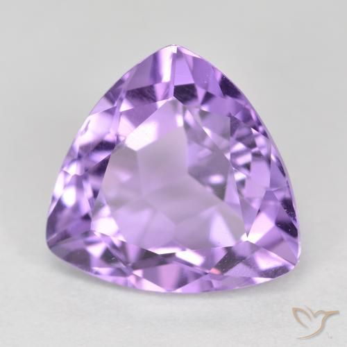 Améthyste Violet Rosâtre naturelle Trillion, 3.05 ct, VS