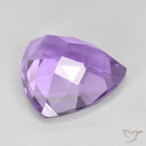 Améthyste Violet Rosâtre naturelle Trillion, 3.05 ct, VS