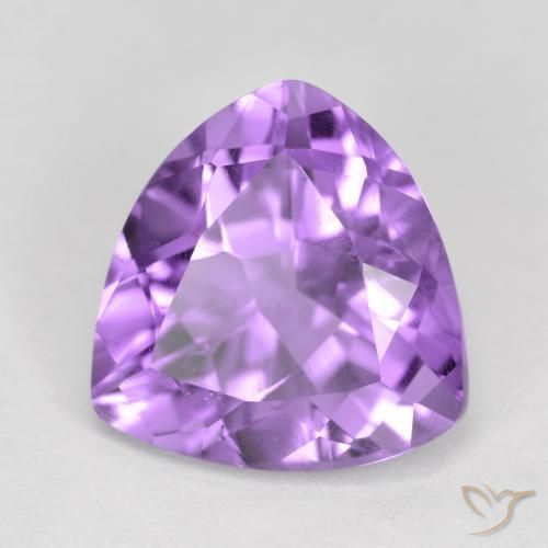 Améthyste Violet Rosâtre naturelle Trillion, 2.68 ct, VS