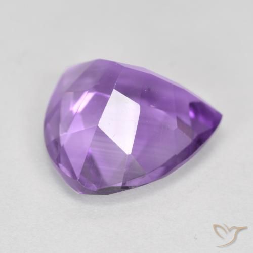 Améthyste Violet Rosâtre naturelle Trillion, 2.68 ct, VS