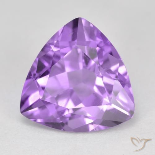 Améthyste Violet moyen naturelle Trillion, 2.81 ct, VS