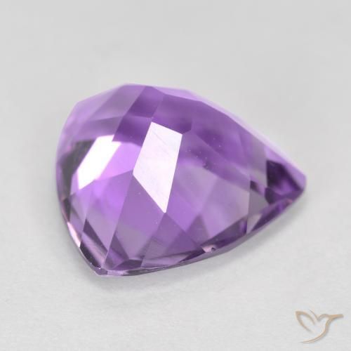 Améthyste Violet moyen naturelle Trillion, 2.81 ct, VS