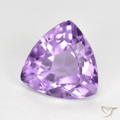 Améthyste Violet moyen naturelle Trillion, 3.01 ct, VS