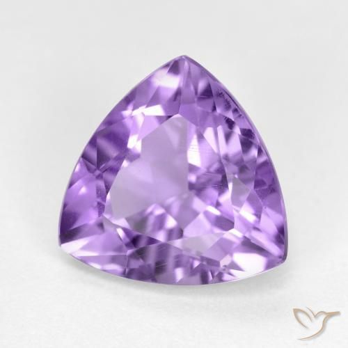 Améthyste Violet moyen naturelle Trillion, 2.88 ct, VS