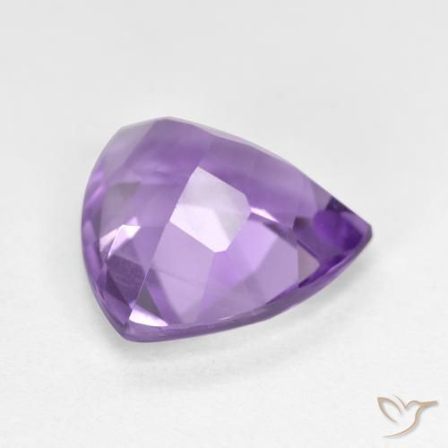 Améthyste Violet moyen naturelle Trillion, 2.88 ct, VS