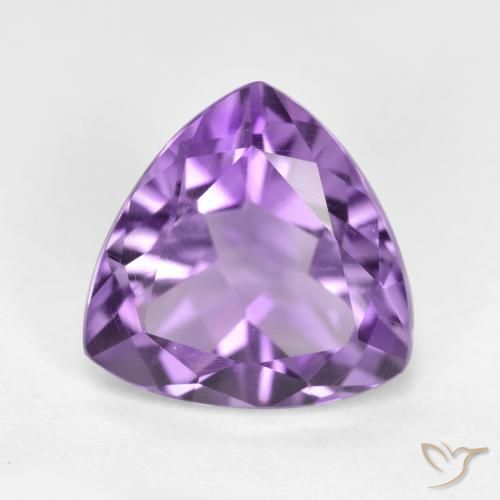 2.96ct Naturel Violet moyen Améthyste, Trillion, VS