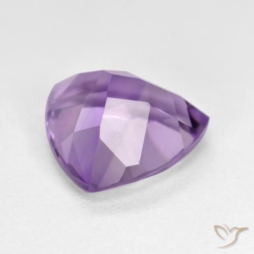 Améthyste Violet moyen naturelle Trillion, 2.96 ct, VS