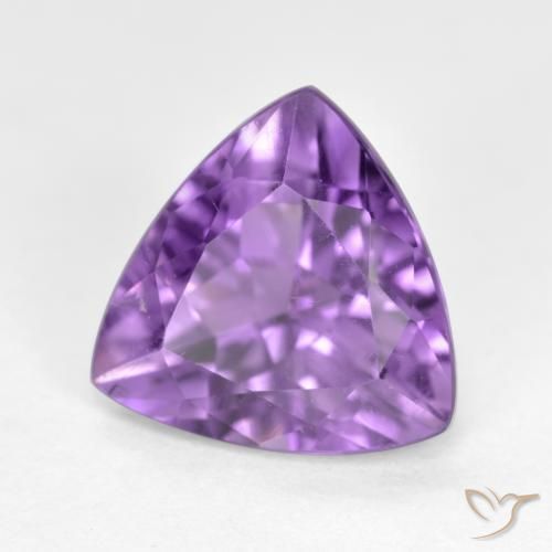 Améthyste Violet foncé naturelle Trillion, 2.78 ct, VS-SI