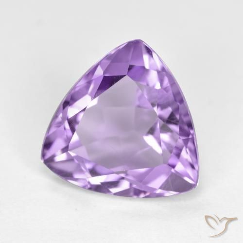 Améthyste Violet Rosâtre naturelle Trillion, 2.71 ct, VS