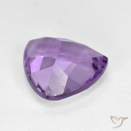 Améthyste Violet moyen naturelle Trillion, 2.97 ct, VS-SI