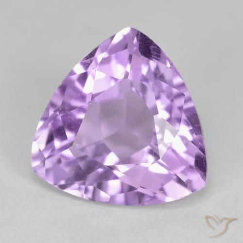 Améthyste Violet moyen naturelle Trillion, 3.07 ct, VS