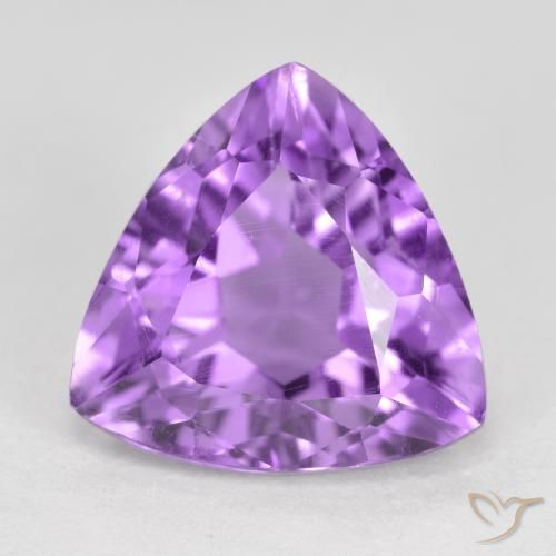 2.88ct Naturel Violet Rosâtre Améthyste, Trillion, VS